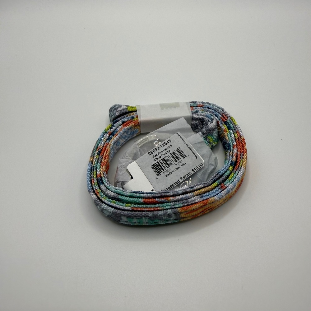 Retired Vera Bradley ReActive Lanyard Citrus Paisley Floral Multicolor NEW
